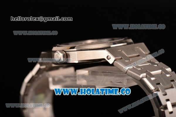 Audemars Piguet Royal Oak 33MM Miyota Quartz Steel Case/Bracelet with Stick Markers and Blue Dial (EF) - Click Image to Close